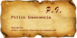 Pillis Innocencia névjegykártya